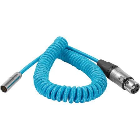 Kondor Blue Coiled Mini Xlr To Xlr Cable For Canon C Bmpcc K K