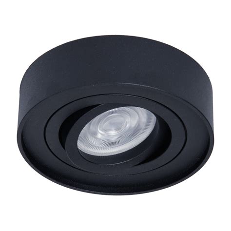 Lampa Wpuszczana Oczko Nusa Round Czarna Ml