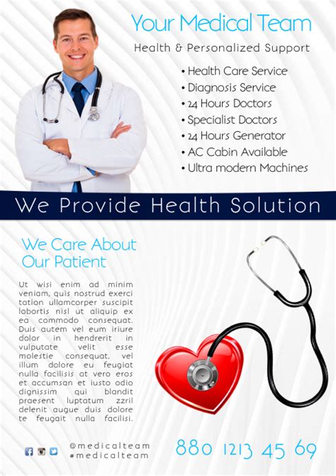 Health Care Service Flyer Template Postermywall