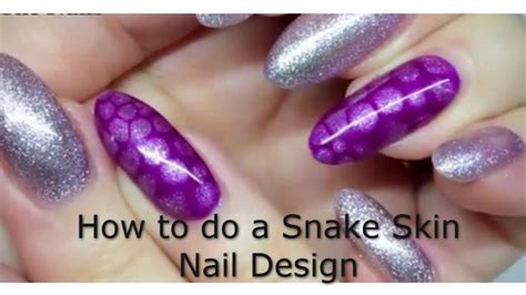 Gel Ii Snake Skin Nail Art Tutorial Bubble Nails Nail Art Tutorial