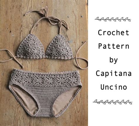 PDF Crochet PATTERN For Doris Crochet Bikini Top And Bottom With