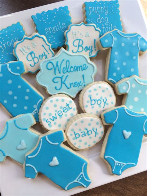 Baby Boy Decorated Cookies Baby Shower Cookies Baby Shower Sweets