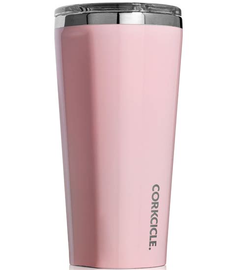 Corkcicle Stainless Steel Triple Insulated 16 Oz Rose Quartz Tumbler Dillards