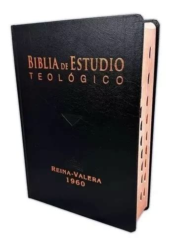 Biblia De Estudio Teológico Rvr1960 Tapa Dura negro