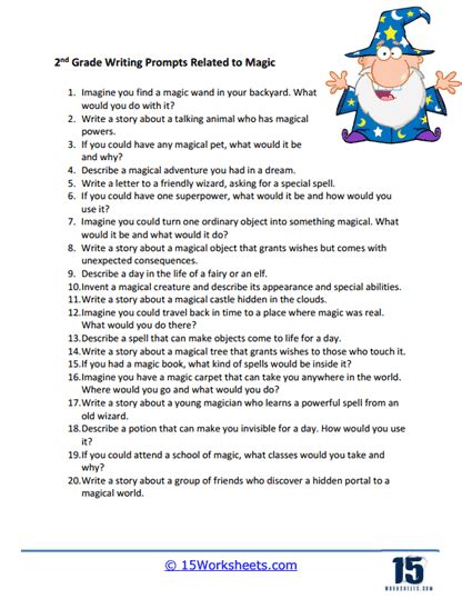 2nd Grade Writing Prompt Worksheets Worksheets Library