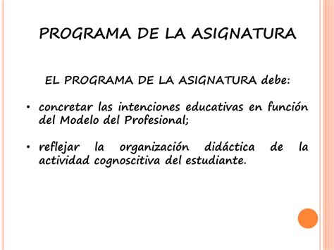 El Programa De La Asignatura Reuni N Metodol Gica