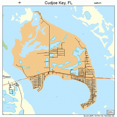 Cudjoe Key Florida Street Map 1215862