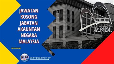 Jawatan Kosong Jabatan Akauntan Negara Malaysia Janm