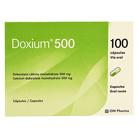 Comprar Doxium 500 Mg X100 Cápsulas Precio Indicado Por Unidad