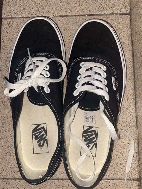 Vans Authentic Black and White on Carousell