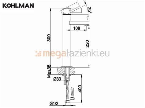 Kohlman Dexame Otworowa Wysoka Bateria Umywalkowa Qb D Mega Azienki