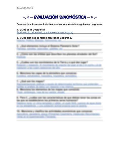 Solution Geo Evaluacion Diagnostica Studypool