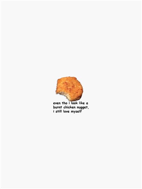 "Burnt chicken nugget vine" Sticker by yenahjoe | Redbubble