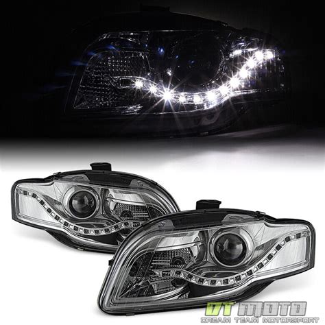 Audi A S B Smd Led Drl Halogen Type Projector Headlights