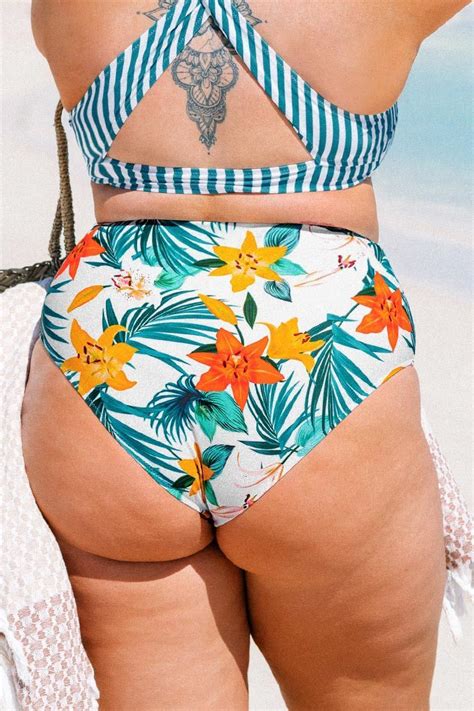 Anya Floral Plus Size Bikini Bottom