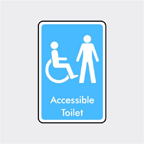 Accessible Toilet Sign - INFO0009 - The Safety Sign