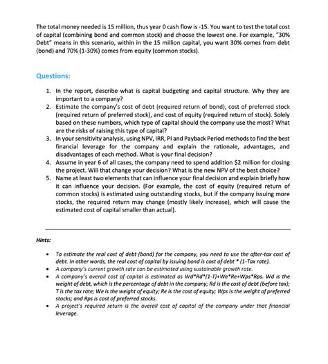 Fall 2019 FINC301 Case Study Shrieves Company Has Chegg