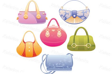 Handbag Clipart Purses Clip Art Digital Clipart Bags And Purse