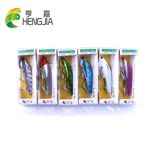 Hengjia Hard Metal Vib Fishing Lures Box Vibration Carp Catfish Blade