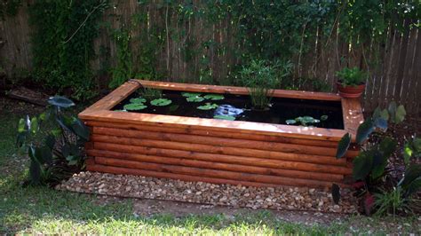 Above Ground Wooden Pond The Urban Decor