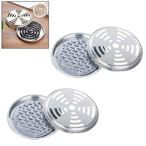 Pcs Stainless Steel Mosquito Coils Holder Large Hotel Metal Repellent