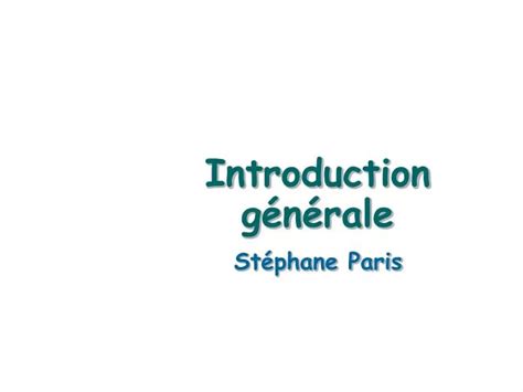 PPT Introduction générale PowerPoint Presentation free download ID