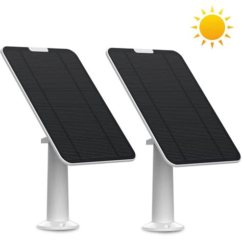 Panneau Solaire Tanche Pour Cam Ra De S Curit 5V Lot De 2 Charge Non