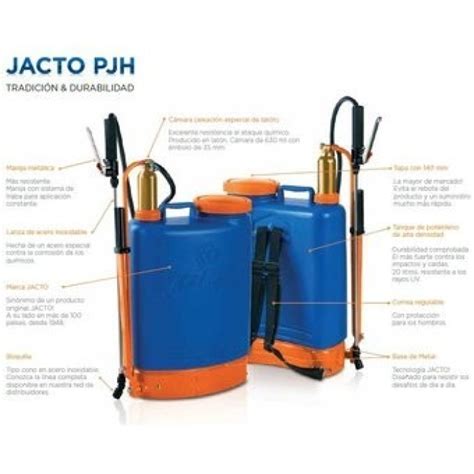 Jacto PJH 20 Aspersora Manual Fumigadora Laton 20l Profesional Coyote