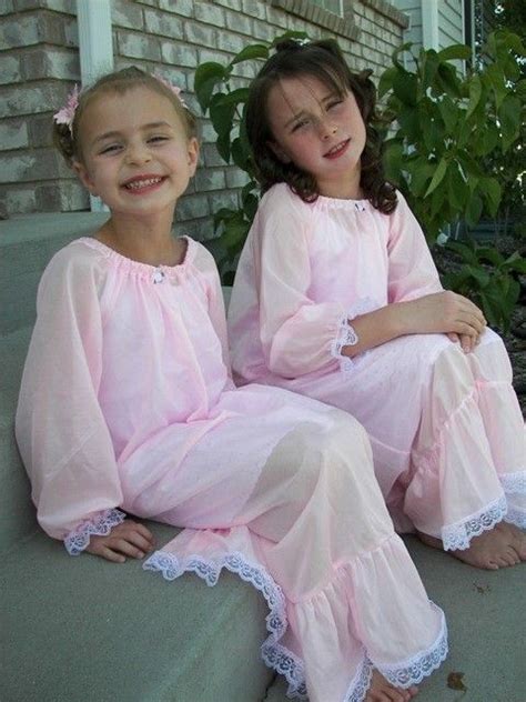 Girls Tricot Longsleeve Nightgown Sizes 345678 Night Gown Girls