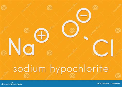 Sodium Hypochlorite Naocl Molecule Aqueous Solution Is Known As Liquid