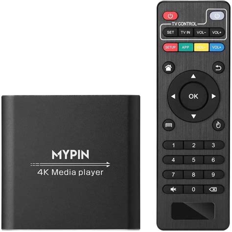 Lecteur Multimédia 4K Mini Hd Media Player Tv Pour 8Tb Hdd Clé Usb