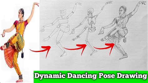 Mastering The Art Dynamic Indian Classical Dance Pose Drawing Tips