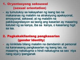 Konsepto Ng Gender At Sex Pptx
