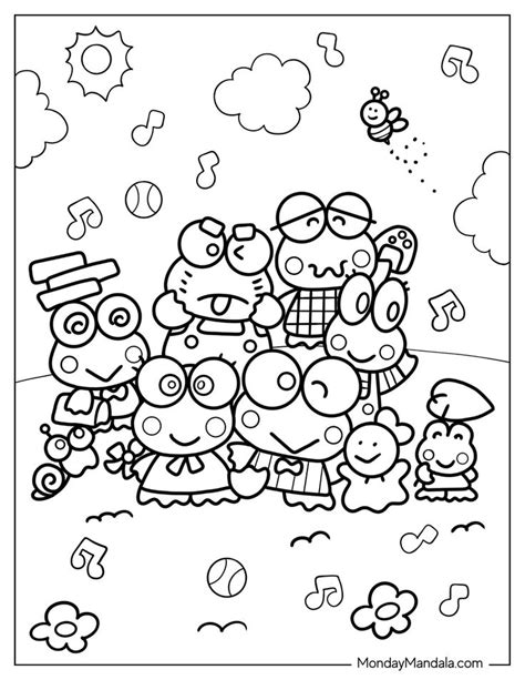 20 Keroppi Coloring Pages Free PDF Printables Free Printable Coloring