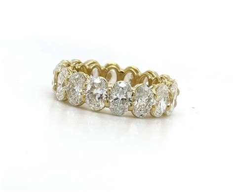 Oval Diamond Eternity Band in Yellow Gold | Peter Norman