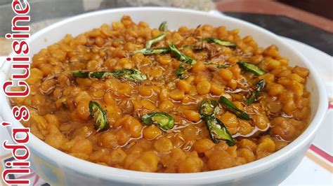 Chana Daal Nida S Cuisine Channe Ki Daal Fry Restaurant Style