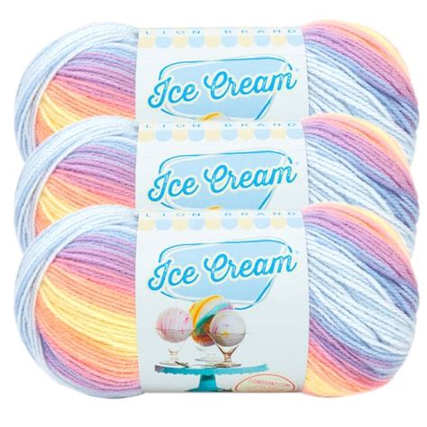 3 Pack Lion Brand® Ice Cream® Yarn | Michaels