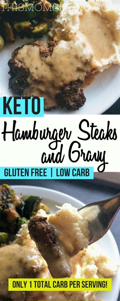 Hamburger Steaks And Gravy Keto Recipe Hamburger Steak And Gravy