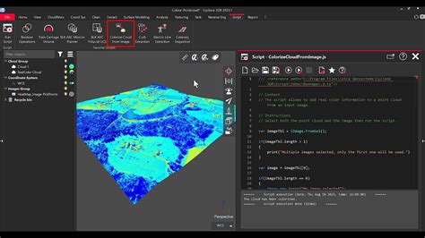 Leica Cyclone 3DR Scripting Add Colours RGB Information To Point