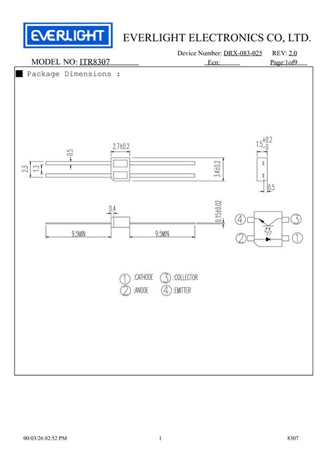 ITR8307 反射式光电传感器 佰典旺 集團 有限公司