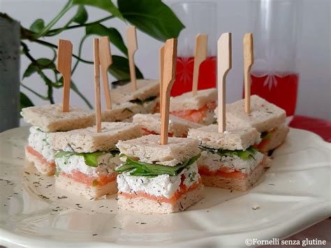 Tramezzini Salmone E Ricotta Antipasti Senza Glutine