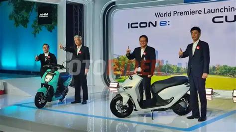 Ahm Akan Umumkan Harga Resmi Motor Listrik Honda Icon E Dan Cuv E