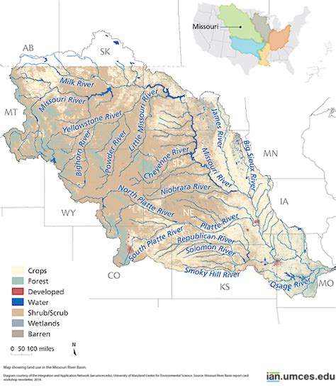 Missouri River System Map