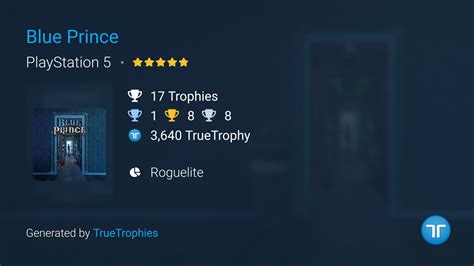 Blue Prince Trophies | TrueTrophies