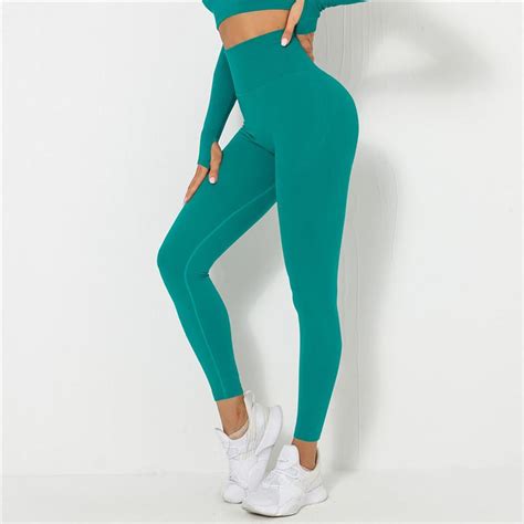 💰köp Billigt Online Auroth Elastic Women Yoga Tights Knit Fitness