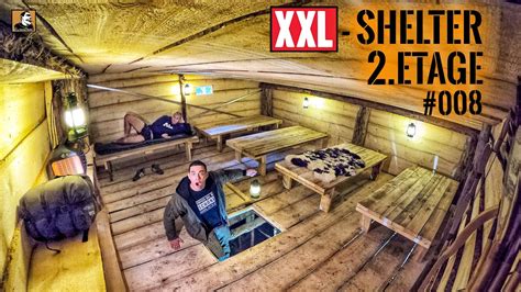 Etage Xxl Shelter Innenausbau Mit Betten Strom Und Ofen Heizung