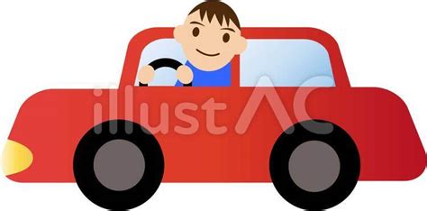 車を運転する男性イラスト No 426161／無料イラストなら「イラストac」