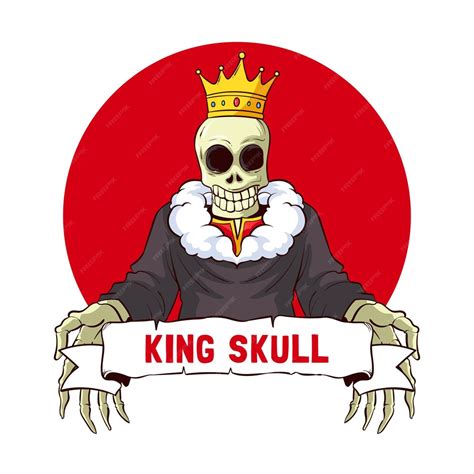 Premium Vector Skull King Vector Illustration 1