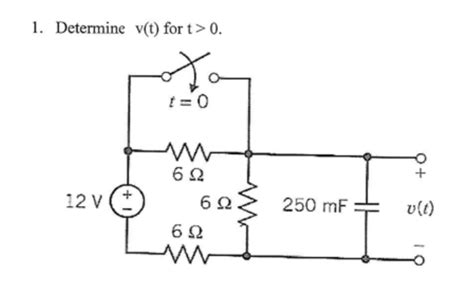 Solved Determine V T For T V I Chegg