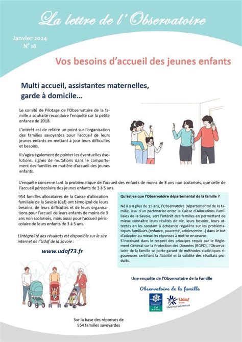 Enqu Te N Vos Besoins Daccueil Des Jeunes Enfants En Savoie